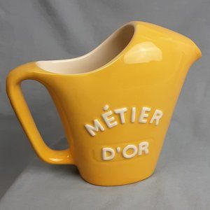Yellow Ceramic Pitcher